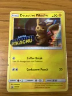 Pokemon TCG Detective Pikachu - #SM190 - Black Star Promo - Holo Card MP - Image 1