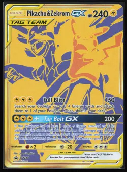 Pikachu & Zekrom GX SM248 Promo SM Promos Pokemon Card - Image 1