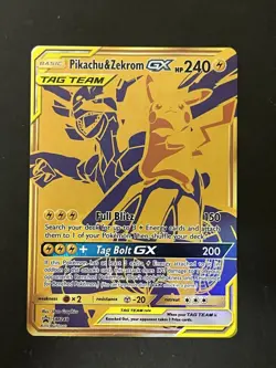 Pikachu & Zekrom GX SM248 Promo SM Promos Pokemon Card - Image 1