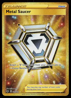 Metal Saucer (Secret) 214/202 SWSH01: Sword & Shield Base Set Pokemon Card - Image 1