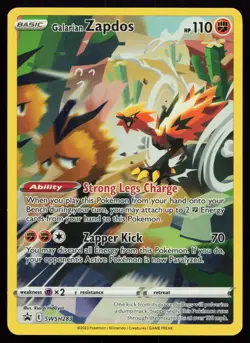 Galarian Zapdos SWSH283 Promo SWSH: Sword & Shield Promo Cards Pokemon Card - Image 1