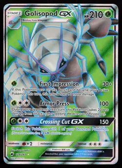 Golisopod GX (Full Art) 129/147 Ultra Rare SM - Burning Shadows Pokemon Card - Image 1