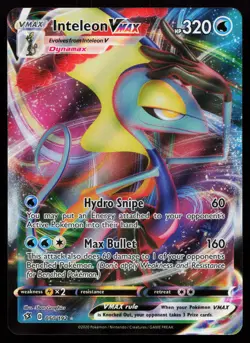 Inteleon VMAX 050/192 Ultra Rare SWSH02: Rebel Clash Pokemon Card - Image 1