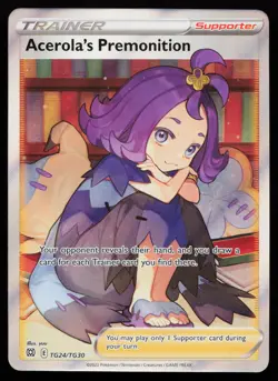 Acerola's Premonition TG24/TG30 Brilliant Stars Trainer Gallery Pokemon Card - Image 1