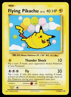 Flying Pikachu 110/108 Secret Rare XY - Evolutions Pokemon Card - Image 1