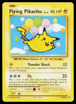 Flying Pikachu 110/108 Secret Rare XY - Evolutions Pokemon Card - Image 1