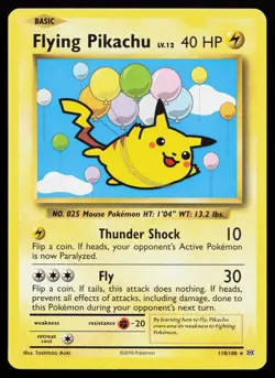 Flying Pikachu 110/108 Secret Rare XY - Evolutions Pokemon Card - Image 1