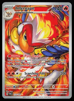 Infernape 173/167 SV06: Twilight Masquerade Pokemon Card - Image 1