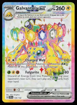 Galvantula ex 159/142 Ultra Rare SV07: Stellar Crown Pokemon Card - Image 1