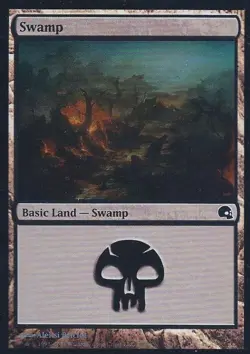 Swamp (27) -Foil Medium Play MTG Premium Deck Series: Graveborn - Image 1