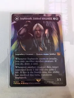 MTG - Sephiroth, Fabled SOLDIER (0317) (Borderless) Final Fantasy Foil - Image 3