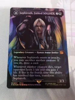 MTG - Sephiroth, Fabled SOLDIER (0317) (Borderless) Final Fantasy Foil - Image 5