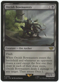 1x Orcish Bowmasters MTG Lord of the Rings Lightly Played - Image 1