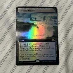 MTG Flooded Strand Extended Art Modern Horizons 3 FOIL NM - Image 1