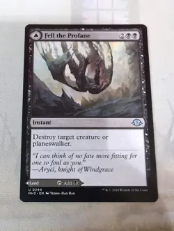 MTG - Fell the Profane / Fell Mire - Regular Non-foil - Modern Horizons 3 - Image 5