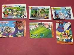 Lot of 6 Vintage Japanese CCG TCG Pokemon Carddass Anime Collection Card G56059 - Image 1