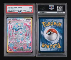 2025 Pokemon Scarlet And Violet Prismatic Evolutions Sylveon EX #156 PSA 9 MINT - Image 1