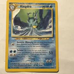Kingdra 19/64 Neo Revelation Non Holo Rare Vintage Pokemon Card - Image 1