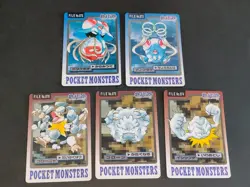 Pokemon Carddass Card Geodude Graveler Golem Bandai Tentacool Tentacruel eb99 - Image 1