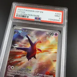 PSA 9 Latios 203/191 Pokemon Surging Sparks IR Graded Card - Image 2
