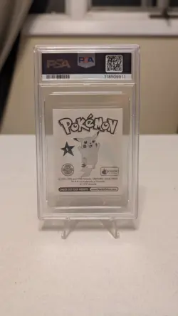 1999 Merlin Pokemon Charizard Sticker #6 PSA 6 - Image 2