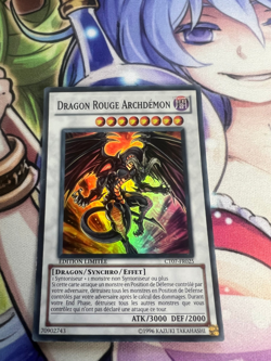 RED DRAGON ARCHFIEND SUPER RARE FRENCH CT07-EN025 FR025 LIGHT PLAY YUGIOH - Image 1
