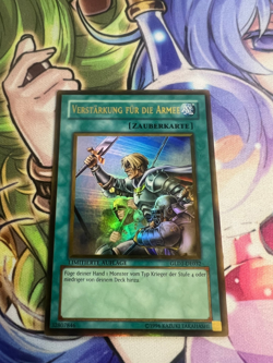 REINFORCEMENT OF THE ARMY GERMAN GOLD GLD1-EN032 DE032 LIGHT PLAY YUGIOH - Image 1