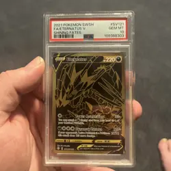 Pokemon Card Eternatus V SV121/SV122 Holo Gold Shining Fates PSA 10 GEM MINT - Image 1