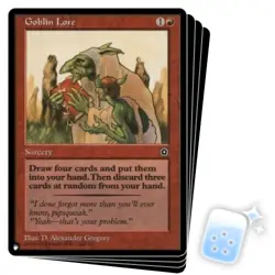 GOBLIN LORE X4 Mystery Booster/the List Magic MTG MINT CARD - Image 1