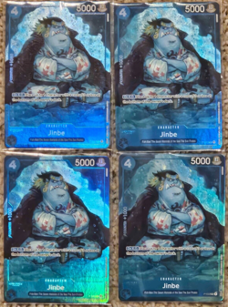 4x Jinbe P-030 Promo Foil Set BANDAI CARD GAMES Fest 23-24 One Piece English TCG - Image 1