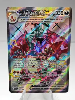 Charizard ex SVP074 Scarlet & Violet Full Art Black Star Promo Pokemon Card -#41 - Image 1