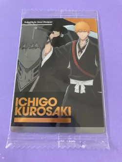 01 N Ichigo Kurosaki Bleach wafer card JUMP Japanese Japan F/S - Image 2