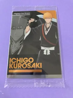 01 N Ichigo Kurosaki Bleach wafer card JUMP Japanese Japan F/S - Image 3