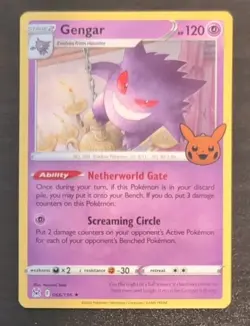 Gengar 066/196 Pokemon TCG NM Card Holo Rare Trick or Trade 2023 Halloween - Image 1