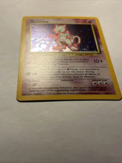 1999 Pokemon TCG Mewtwo 10/102 Base Set Holo Rare Card Vintage WOTC NEAR MINT - Image 3