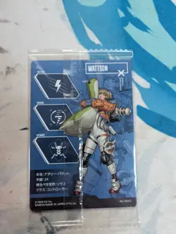 Apex Legends Wattson No.14 UC Japanese Wafer Card Vol.2 Sealed - Image 2