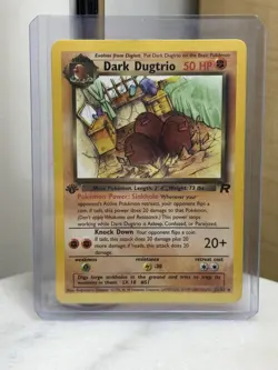 Pokemon TCG Dark Dugtrio 23/82 Team Rocket 1st Edition Regular Card NM MINT 💎 - Image 1