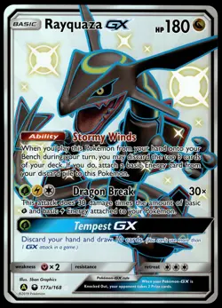 Rayquaza GX 177a/168 JUMBO OVERSIZED Black Star Promo Pokemon Card - Image 1