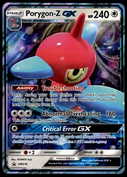 Porygon-Z GX SM216 JUMBO OVERSIZED Black Star Promo Pokemon Card - Image 1