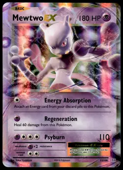 Mewtwo EX 52/108 JUMBO OVERSIZED Black Star Promo Pokemon Card - Image 1