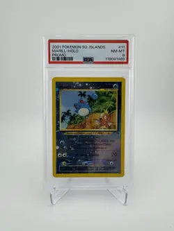 2001 Pokemon Southern Islands Marill Holo Promo Card PSA 8 NM-MT - Image 1