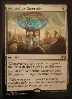Aetherflux Reservoir NM Magic Card 192/264 MTG Rare Artifact EDH Commander - Image 1