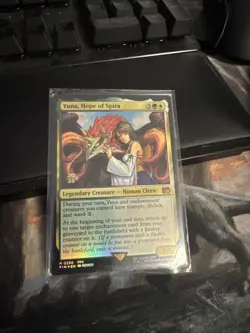 Yuna, Hope of Spira, Foil, Final Fantasy Magic: The Gathering Card NM Condition - Image 1