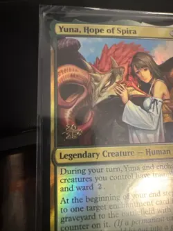Yuna, Hope of Spira, Foil, Final Fantasy Magic: The Gathering Card NM Condition - Image 2