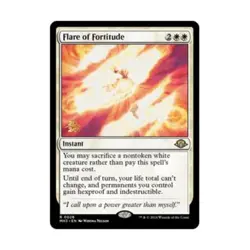 WOTC MtG Prerelease Promos Flare of Fortitude (R) (Foil) EX - Image 1
