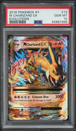 Pokemon M Charizard EX 13/108 PSA 10 Gem Mint XY Evolutions Mega 2016 - Image 1