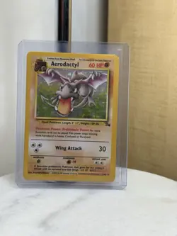 Aerodactyl 1/62 Fossil Holo Pokemon TCG- 1999 WOTC- LP/Excellent Condition - Image 1