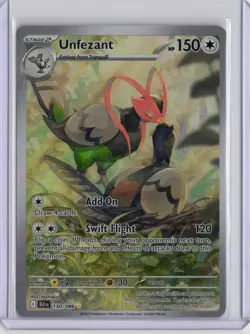 UNFEZANT 150/086 BLACK BOLT - POKEMON TCG Illustration Rare IR English - Image 1