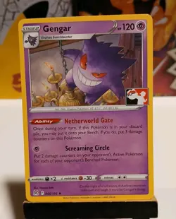 Gengar 066/196 Prize Pack Series Pokemon Play! Stamp Promo LP-NM Condition b - Image 1