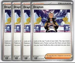 4x Drayton 174/191 x4 - Surging Sparks - Pokemon TCG - Playset - Image 1